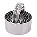 Ebake 5 Pieces Reusable Stainless Steel Biscuit Cutter Set (Round)