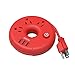 USB Power Strip, NTONPOWER Desktop Charging Station with 3 Outlets 3 USB Short Wrapped Extension Cord 15 inch for Travel, Cruise Ships, Office, Nightstand - Red primary