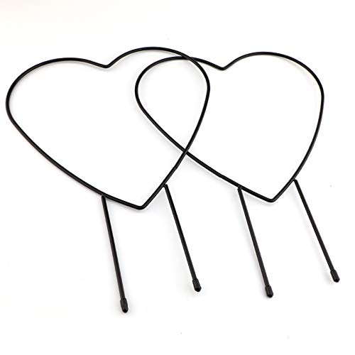 SAVITA 2PCS Metallgartengitter, zum Pflanzenklettern, 31 cm dekorative Topfpflanzenstützen, mit schwarzer Beschichtung… – Bild 4
