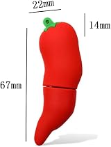 Hsthe Sea 32GB USB 2.0 Flash Drive - Cute Red Chilli Pattern - High Speed view 3