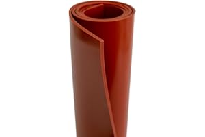 RUBBER SHEET WAREHOUSE .125" 36" x 36"Industrial Silicone Rubber|Temperature-Resistant, Versatile, Durable & Flexible|Weatherproof, Gasketing|UV, Moisture Resistant