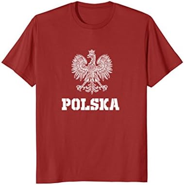 Mens Polska 1918 Warsaw Krakow Poland History Polish T-Shirt Large Cranberry