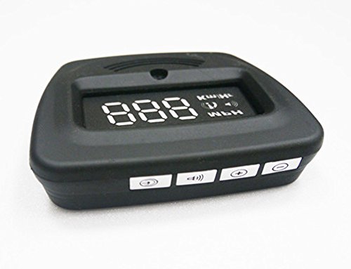 iNeibo Universal GPS HUD Head Up Display KMH MPH Speedometer with 2 Modes (HUD/Standard) & 2 Level Speed Alarm for all Cars Vehicle Truck --Quick and Easy Installation (HUD-G960)