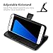 OCASE Galaxy S7 Edge Case [TPU Shockproof Interior Protective Case] [Card Slot] [Kickstand] Leather Wallet Flip Case Samsung Galaxy S7 Edge (Black)