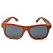 MOTELAN Handmade Polarized Pear Wood Sunglasses Anti-glare Classic Wooden Glasses Grey