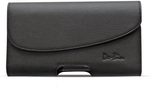 HTC One M9 Holster Case, Debin Premium Leather Belt Clip Case Holster Pouch Cover for HTC One M9 Phone (Xl Size Fits with Otterbox Case / Lifeproof Waterproof Case / Battery Case / Hybrid Armor Case On)
