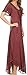 Sakkas 16603 - Egan Long Embroidered Caftan Dress/Cover Up with Embroidered Cap Sleeves - Fuchsia - OS
