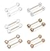 FINREZIO 14G 14-16mm Stainless Steel Nipple Tongue Ring Barbell Nipplerings Body Piercing Jewelry 12Pcs (14G Rose Gold tone, 14)