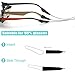 3Pcs Glasses Straps, Adjustable Eyewear Retainer- Holder with 6 Anti-Slip Hooks Glasses Straps-for Sports Sunglasses Retainer, Eyeglass Chain, Glasses Lanyard String