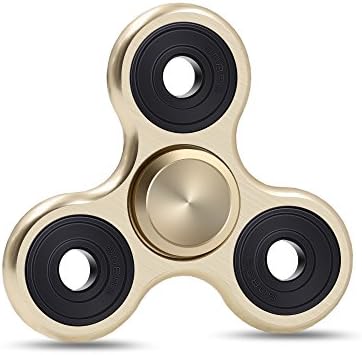 Fidget Spinner Toy Alloy EDC Hand Spinner for Autism and ADHD Rotation Long Time Stress Relief Toys by NuoYaRen 02,gold