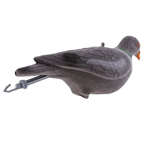 MonkeyJack 2Pcs Pigeon Decoy Hunting Trap Pest Control Garden Defense Deter Scarecrow 30cm - Thumbnail 4