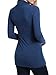 Ninedaily Women Tops Knot Front V Neck Long Sleeve Casual Tunic Blouse