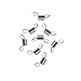 Beadstopper Mini Bead Stoppers 8/Pkg, Metal