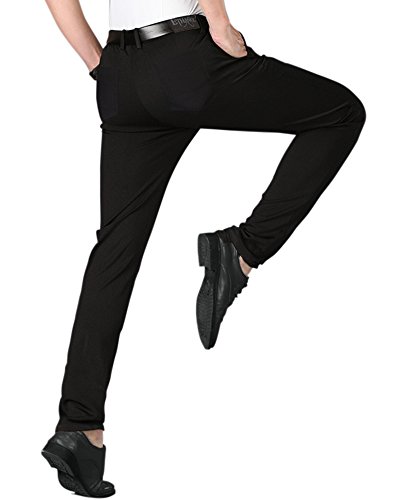 ETHANOL Mens Stretch Slim Straight Wrinkle Resistant Dress Pants APL47290SK PK1 Black 40