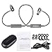 Smilism Wireless Magnetic Bluetooth Headset Stereo in-Ear Sport Running Earbuds Earphones with Mic (Noise Reducing) for iPhone 8/X XS Max/XR Sumsang S6 S5 Android Phone (Bluetoot, Black