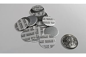 MAGNETIC WATER TECHNOLOGY 24 mm Bottle/Jar Press & Seal Foil Safety Tamper Resistant Seals Qty 25