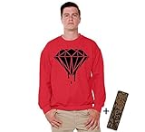 Awkwardstyles Diamond Crewneck Black Dripping Melting Sweatshirt + Bookmark