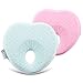 E-A Baby Pillow Preventing Flat Head Syndrome, Head Shaping for Infant, Peacefuly Sleep for Newborn, Cute Breathable and Soft Cover Blue or Pink