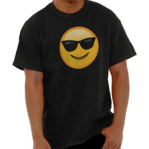 100 Emoji Graphic Novelty T-Shirt – Unisex, Large Size, Fun Emoticon Design For Meme Lovers
