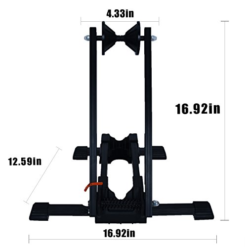Bike Folding Stand Floor Parking Rack Alloy Bicycle Holder Bikes Home Garage Indoor Storage Fit 20"-29"