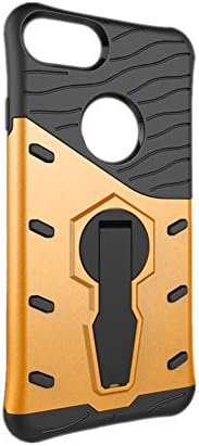 Reinhardt GEM iPhone 7 Case, PC+TPU Hybrid Materials with 360 Degree Rotating Kickstand Case for iPhone 7,Gold