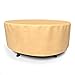 Budge P5A32SF1 All Seasons Patio Bar Table Cover Lightweight, UV-Resistant, Small, Tan