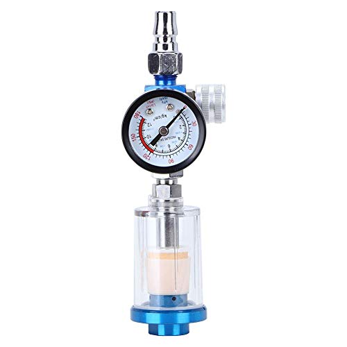 1/4" Air Hose Water Filter Air Compressor Water Trap Pressure Gauge for Spray Painting Gun Compressor Air Tools