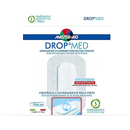 Master Aid Drop Med 10 x 6 cm, 5 pièces