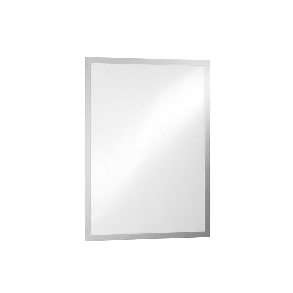 Durable DURAFRAME POSTER Self-Adhesive Magnetic Frame | A2 Silver | Pack of 1 | Large Poster Display Frame | Self-Adhesive Attachment