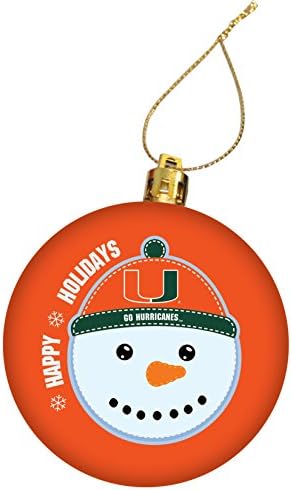 University of Miami Holiday Christmas Ornament