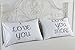 DasyFly I Love You and Love You More Couples Pillowcases,Cute Couple Pillow Case for Boyfriend Girlfriend for Valentine Day Birthday