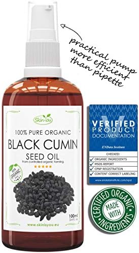 Black Cumin Seed Oil 100 ml 100% Pure & Organic Coldpressed Skin Care Product-Natural Anti-Aging Moisturizer For Men & Women-Professional Acne Scar Removal/Cure For Teens, Girls, Boys-Hydrates & Fades Dark Spots