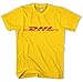 DHL Unisex T-Shirt All Sizes Colours (S, Yellow)