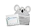 Bamboo Hooded Towel for Kids Babies & Toddlers + Bib Set | 100% Organic & Hypoallergenic | Extremely Soft | Gray Color With Adorable koala Desgin | 34