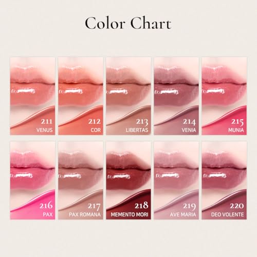 DINTO Blur-Glowy Lip Tint - Glossy Finish, Hydrating, Long Lasting, Lightweight Texture, Non-Sticky, Vegan & Cruelty-Free, K beauty (219 Ave Maria, 0.11 fl.oz)