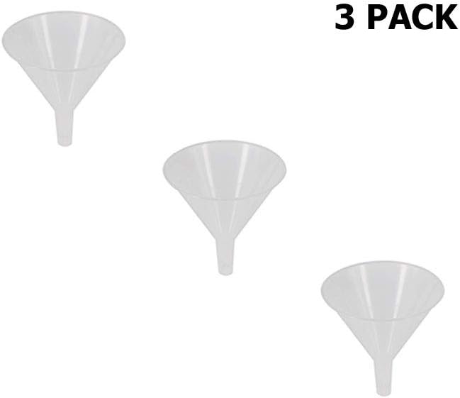 Plastic Funnel 2 inch diameter for General Purposes, Lab Car Kitchen Art Home Tools, Liquids Sand - Set of 3