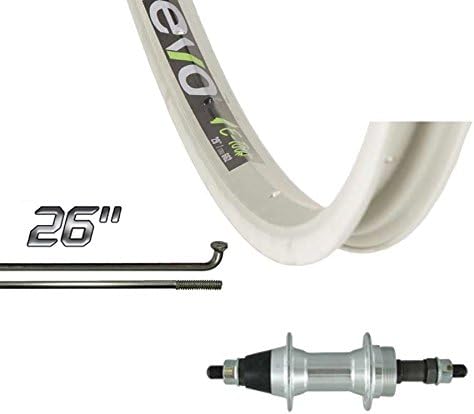 Wheel Shop EVO E-Tour 20 Silver/ Stainless Wheel Rear 26'' 36 spokes FM-31 Bolt-on Freewheel