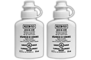 Kleen-Flo Lock De-Icer Defroster & Lubricant Fast-Acting Lock Deicer Spray for Frozen Locks Padlocks Car Doors Serrures Tools