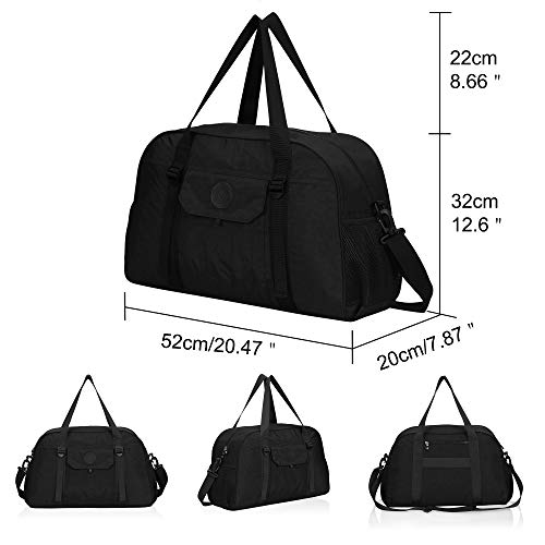 Hynes Eagle Yoga Mat Bag Sport Duffel for Gym Travel Bag 35L Black 2018