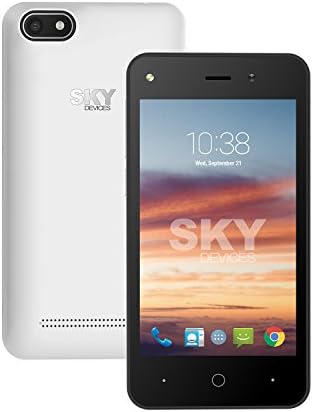 SKY Devices Platinum 4 - Unlocked Global Smartphone with a 4 Inch Screen and 4GB of ROM 5MP+1. 3MP Cameras - White