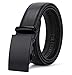 ITIEZY Men's Leather Ratchet Dress Belt with Automatic Buckle Sliding Belt for Men in Gift Box