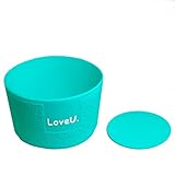 LoveU. YETI Rambler Tumbler Sleeve - Non-Slip Silicone Coaster - YETI accessories - Compatible with Rtic, Ozark, Trail and more, 20 oz (Blue)