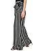 Palazzo Pants for Women Pants - Woman High Waist Pants Long Trousers White Stripes