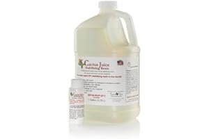 TURNTEX BVV Cactus Juice Stabilizing Resin for Woodworking - Cures & Hardens Soft Wood for DIY Projects, Carpentry - 1 Gallon Cactus Juice Resin - Activator Included