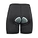 BALEAF Men's 3D Padded Cycling Mesh Breathable Underwear Shorts Black Size L