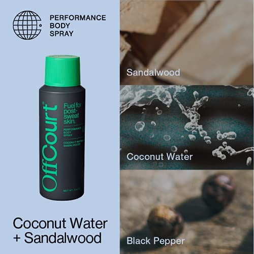 OffCourt Deodorant Body Spray for Men Aluminum Free Powerful