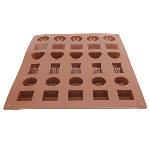 Hartvorm Siliconen Bakvorm Smaakloos 27 x 23 x 2 cm Chocolade Mallen voor Cake Keuken Bakken Tool((Geometric shape)) - Afbeelding 5