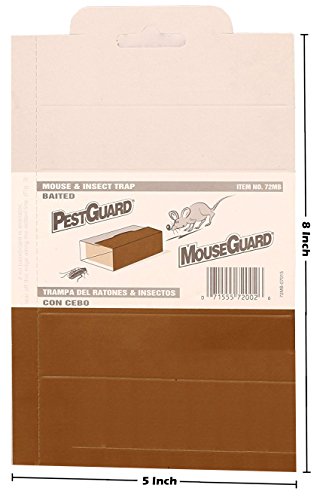 Pack of 24 Mouse/Mice/Insect/Lizard/Snake/Cockroaches/Cricket/scorpions/Catchers Best Sticky Glue Board Traps Baited Attractant Scented, Professional Strength, Indoor Outdoor Non-Toxic, Non Poisonous. - Thumbnail 3