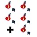 Versatile 4 Pack Red Chicken Water Cups with 1/2 inch PVC Mounting Hardware Poultry Waterer from Quail to Ducks