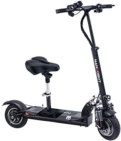 XINAO NANROBOT D5+High Speed Electric Scooter -Portable Folding, 40 MPH and 50Miles Range of Riding, 2000W Motor Power and 330lb Load